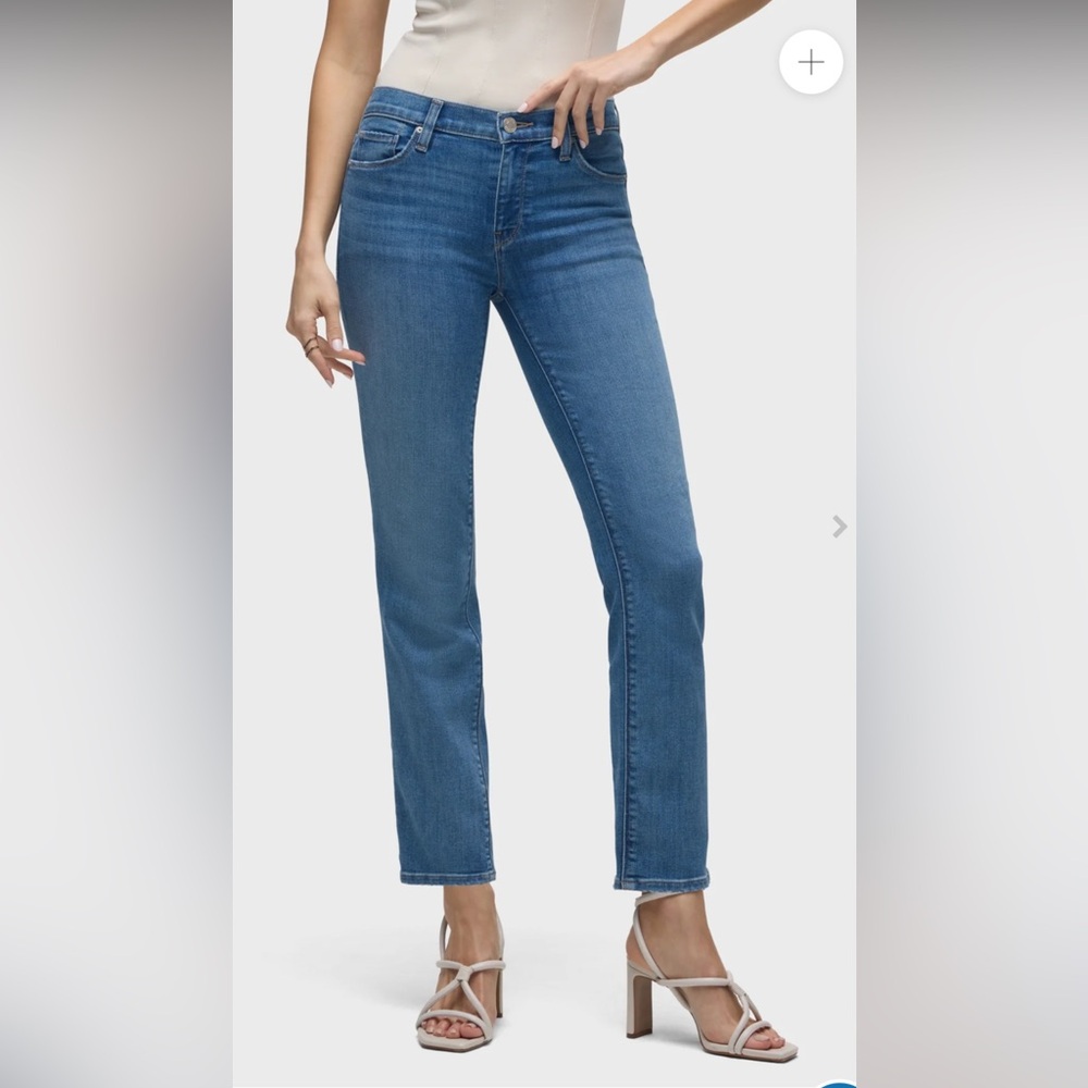 Hudson Jeans Straight Leg Jeans in Medium Blue